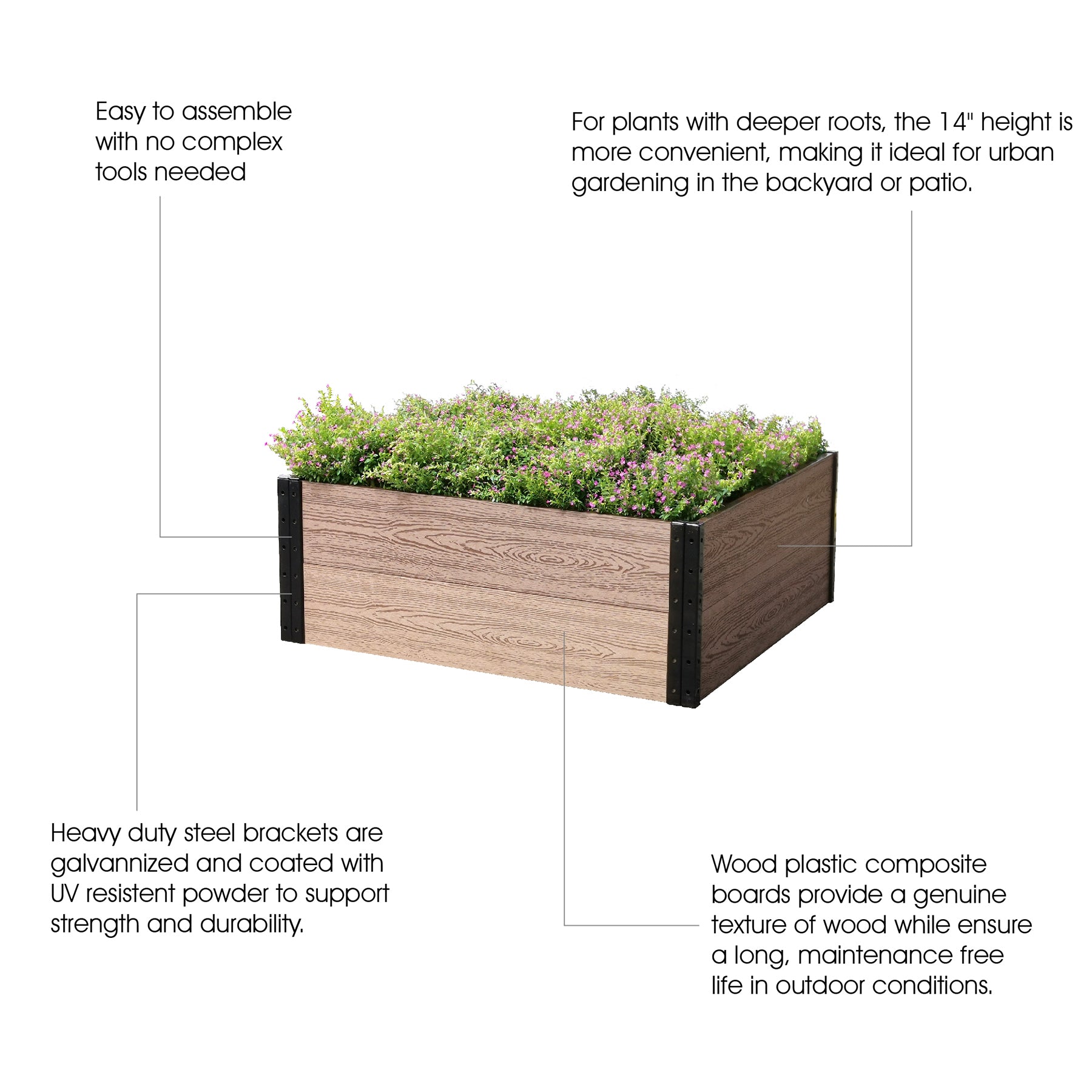 R143638 Deep Root Raised Garden Bed