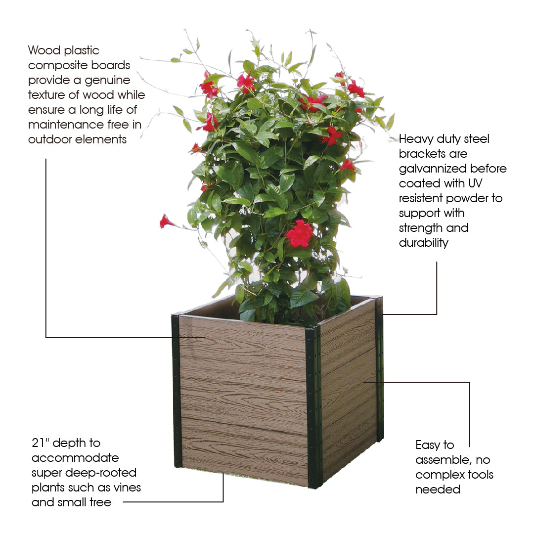 R212421 Corner Raised Garden Bed